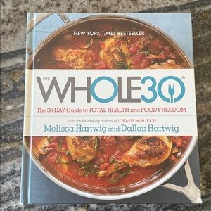 Whole30 Guide with Blue and White Cover